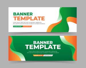 Abstract banner template design