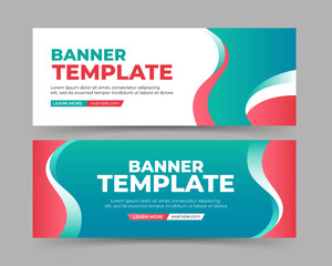 Abstract banner template design