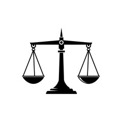 Classic justice scales symbol of balance and fairness