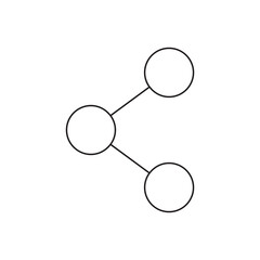 Network Connection Social Share Outline Icon