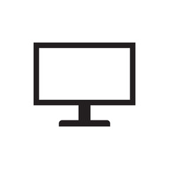 Solid Simple Desktop Computer Monitor Icon