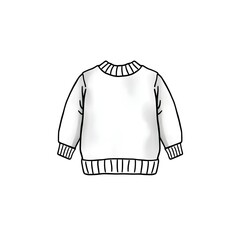 gray cozy sweatshirt watercolor illustration