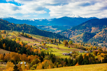 autumn landscape in the mountains