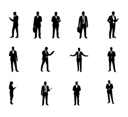 Silhouette of Business People Set PNG &ndash; Professional Team, Corporate and Office Outline Collection