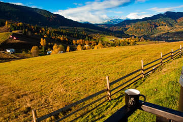 fence in the mountains