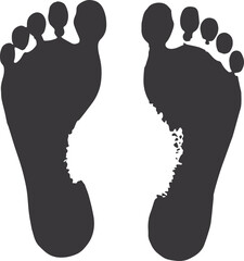 foot prints vector illustration