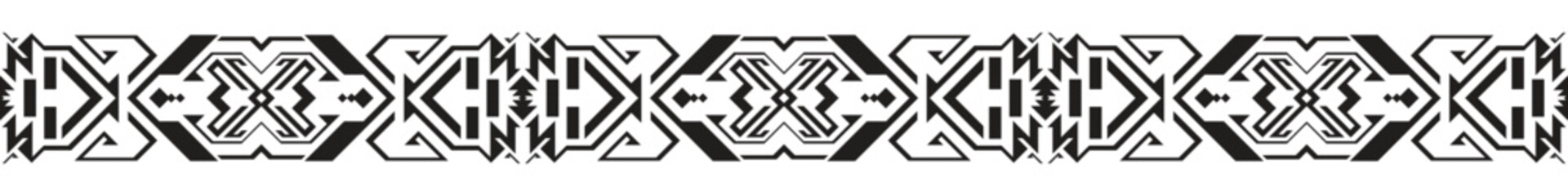 Seamless geometric borders, borders for framing