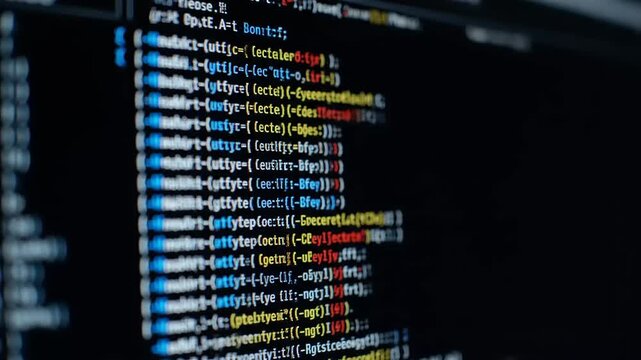 Code on Screen - A Glimpse into the Digital World.