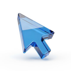 3d cursor icon isolated on transparent background isolated on white background