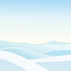 Winter Morning Gradient Background Vector