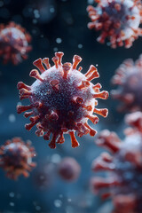 Realistic 3D Rendering of Coronavirus Particles