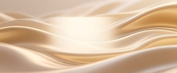 Soft Elegance of Light Beige Silk Waves Draping in a Fluid Motion of Grace
