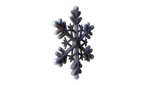 3D abstract sculpture with rounded shapes on a white background.