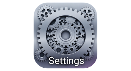 3d icon of settings icon with gears and cogs isolated on transparent background represents configuration and preferences