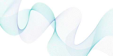 Abstract vibrant gradient line background vector. Futuristic style wall art with line distortion, wave, curved lines, color. Modern wallpaper design for business, technology, website, backdrop.