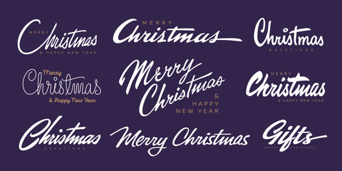 Christmas lettering design