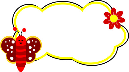 funny cartoon butterfly