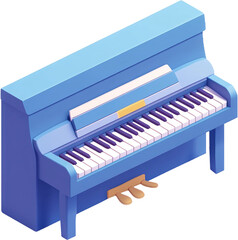Fototapeta premium 3d 피아노 일러스트