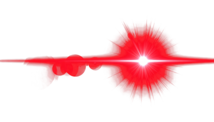 abstract red of lighting for background digital lens flare in dark background clean png