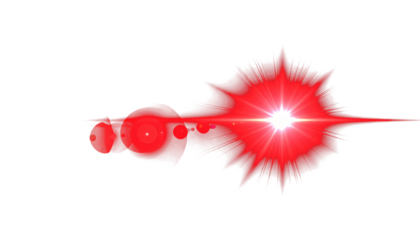 abstract red of lighting for background digital lens flare in dark background clean png