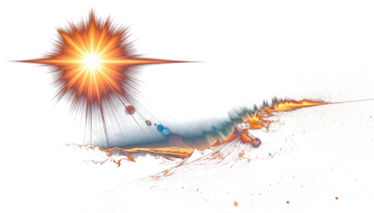 abstract of lighting for background digital lens flare in dark background clean png