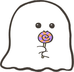 おばけ_キャンディ(紫)