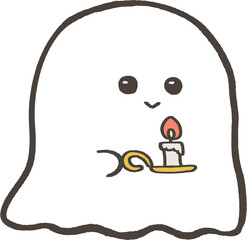 おばけ_ろうそく