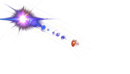 abstract of lighting for background digital lens flare in dark background clean png