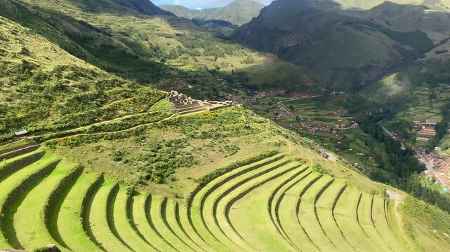 The Pisac archaeological site is imposing and impressive