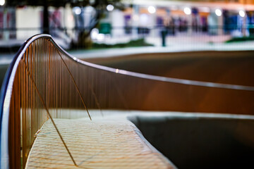 Close-up on the Winding Railing in Benidorm