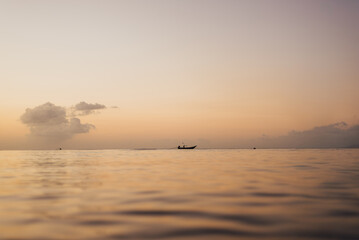 Fisherman Boat at Dusk, Koh Ma Beach, Koh Phangan, Thailand