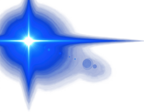 abstract light blue of lighting for background digital lens flare in solid dark back clean png