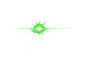 abstract green of lighting for background digital lens flare in dark background clean png