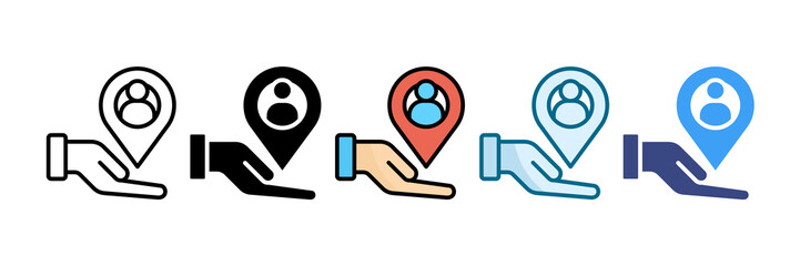 Resource Allocation Icon Set Multiple Style Collection