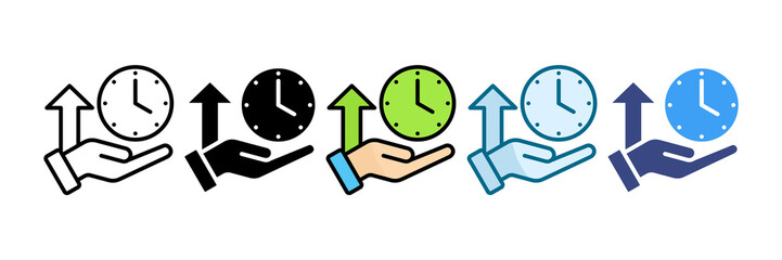 Productivity Icon Set Multiple Style Collection