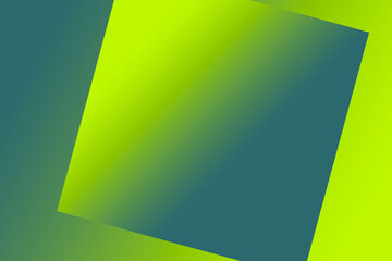 Teal and lime green abstract geometric gradient background image