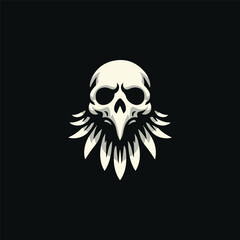 Skull Crow Logo