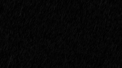 Realistic heavy rain with flashes of lightning on black background. Use as an overlay for creating intense, stormy, or dramatic weather scenes - Powered by Adobe
