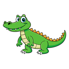 Obraz premium cartoon crocodile cartoon
