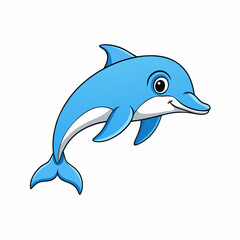 Obraz premium dolphin isolated on white