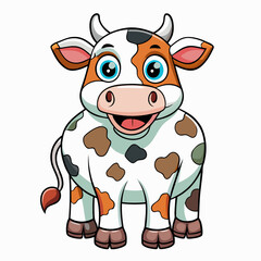 funny cow cartoon