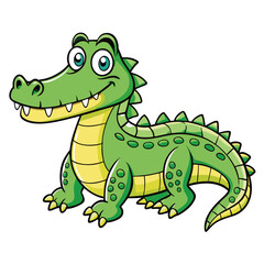 cartoon, animal, dinosaur, dragon, illustration, vector, crocodile, reptile, lizard, green, alligator, art, wildlife, fun, drawing, character, cute, nature, monster, frog, gecko, wild, funny, toy, hap