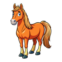 vector illustration of a horse