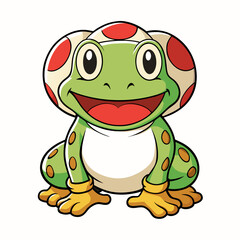 funny frog cartoon