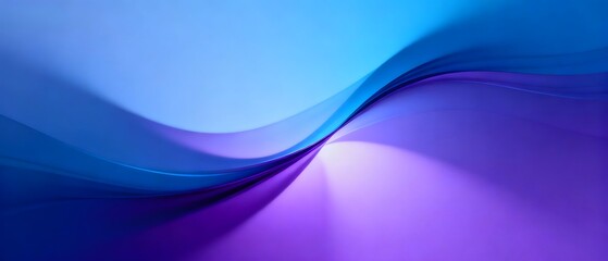 Blue Purple Fluid Lines Tech Gradient Series Design Materials