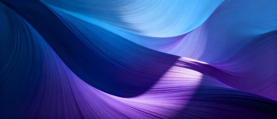 Blue Purple Fluid Lines Tech Gradient Series Design Materials