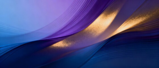 Blue Purple Fluid Lines Tech Gradient Series Design Materials
