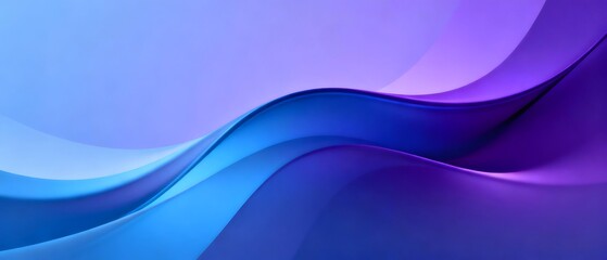 Blue Purple Fluid Lines Tech Gradient Series Design Materials