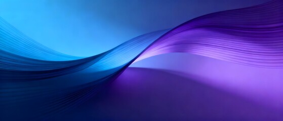 Blue Purple Fluid Lines Tech Gradient Series Design Materials