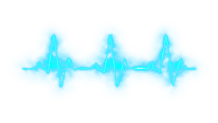 Heart Pulse Line on ECG Vector – Abstract Medical Heartbeat Illustration in PNG Format with Transparent Background for Digital Projects